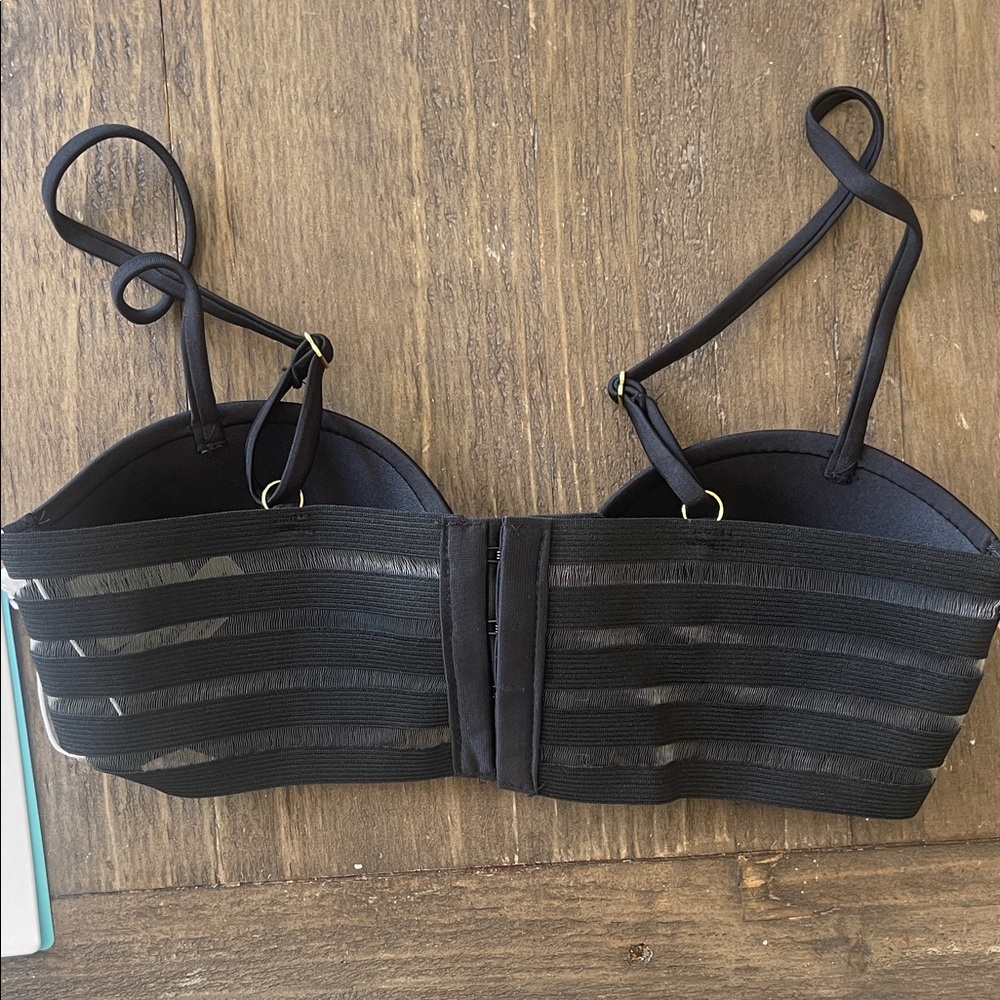 Beach Bunny Balconette Black Strapless Bikini Top - Picture 2 of 4